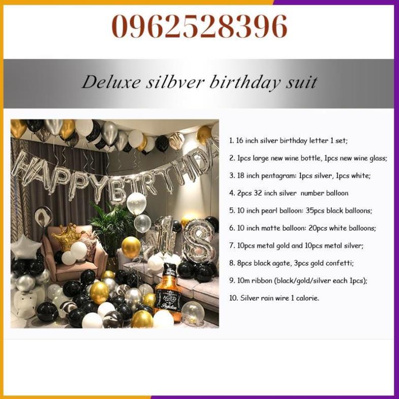 Set Bóng Trang Trí Sinh Nhật Người Lớn