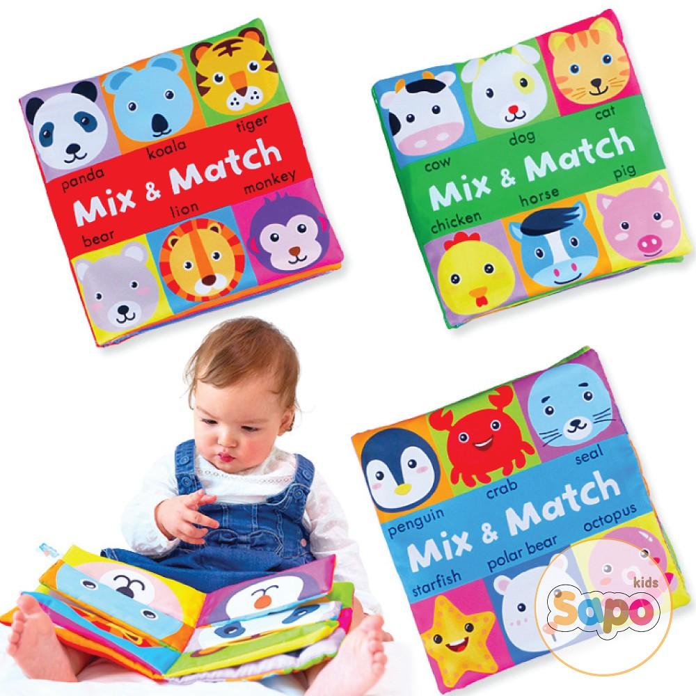 Sách Vải Lakarose Mix &amp; Match, Sách Vải Cho Bé