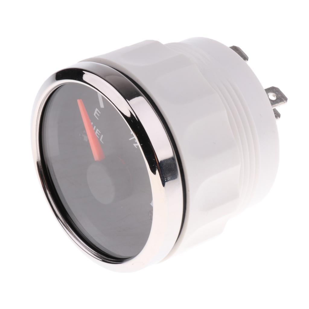 1 Set 2'' LED Display Car Boat Pointer Fuel Level Gauge Meter Sensor E-1/2-F