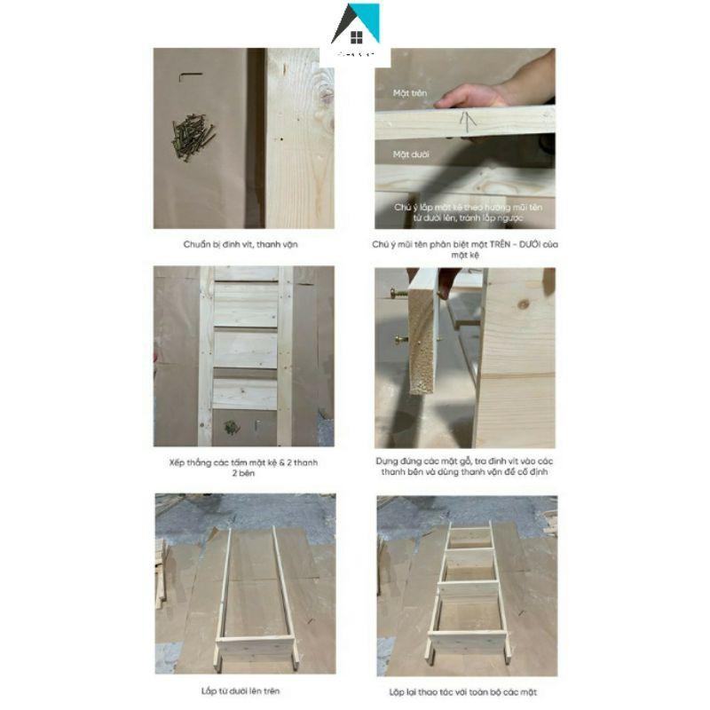 Kệ thang gỗ / Kệ gỗ Decor trang trí nhà cửa