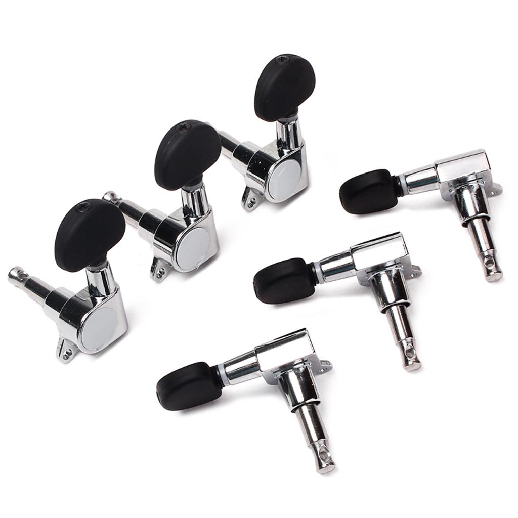 Sunnimix 6 Miếng Đóng Cửa Đàn Guitar Chỉnh Phím Bắt Sóng Bộ Cho Dân Gian/Đàn Guitar Điện Thay Thế Phần 3L + 3R