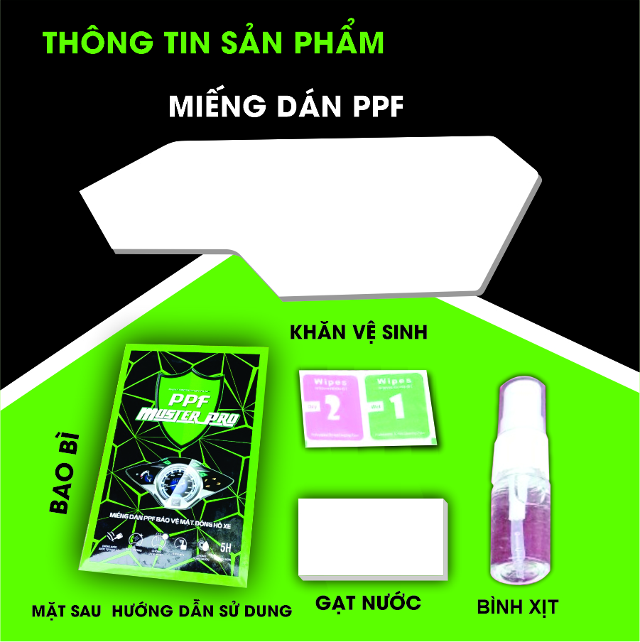Miếng Dán PPF Bảo Vệ Mặt Đồng Hồ Xe Moto CBR 150R | Chất Liệu Film PPF