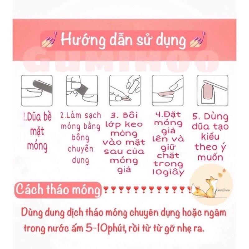 NAIL BOX MÓNG ÚP THIẾT KẾ - KÈM THEO DŨA VÀ KEO GẮN