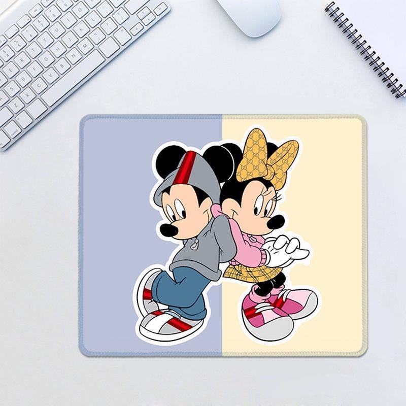 Miếng Lót Chuột Mickey/Minnie Dày Dặn Họa Tiết Hoạt Hình Phong Cách Âu Mỹ