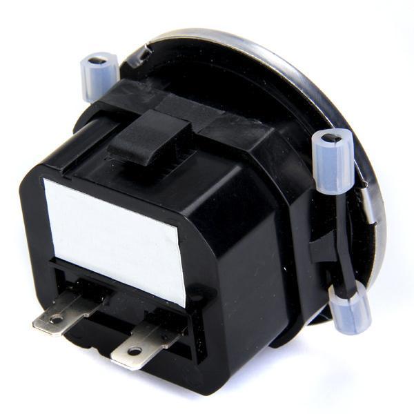 Hour Meter 100-250vac - Silver Round