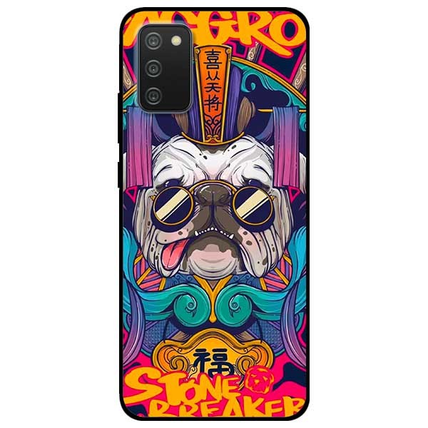 Ốp lưng dành cho Samsung Galaxy A02 - A02s - mẫu Pulldog Kính Đen