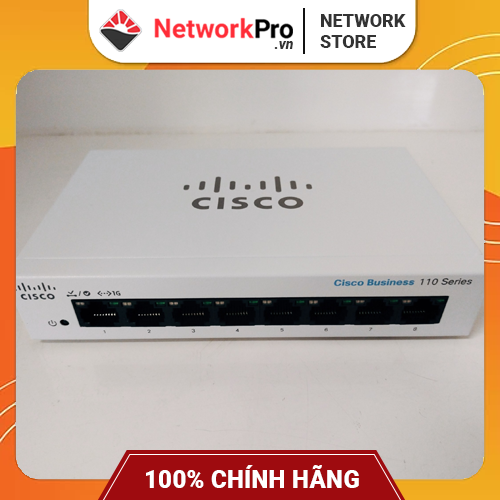 Switch Cisco Business CBS110-8T-D-EU Hàng Chính Hãng | 08 Port GE
