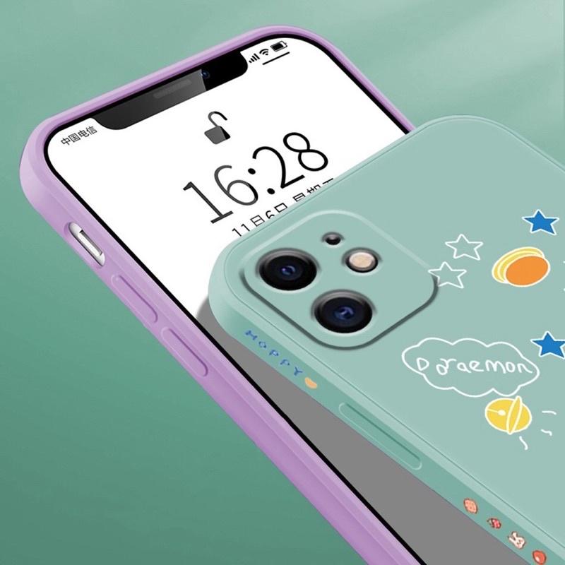 Ốp lưng dành cho iPhone 13 Pro Max, 13 Pro chất lượng cao in hình Doraemon có màn bảo vệ camera