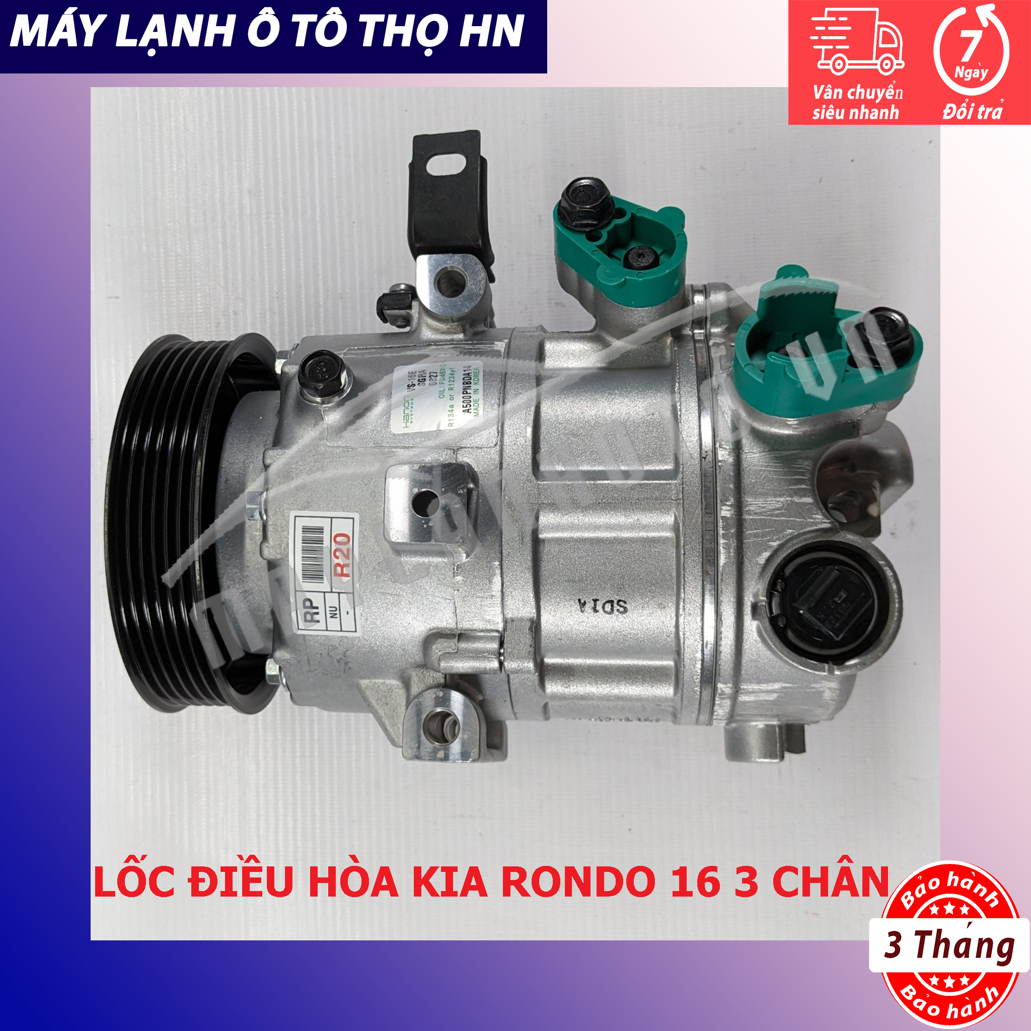 Lốc điều hòa (block,máy nén) Kia Rondo 2013 2014 2015 2016 hàng xịn Hàn Quốc 13 14 15 16 97701-A4200