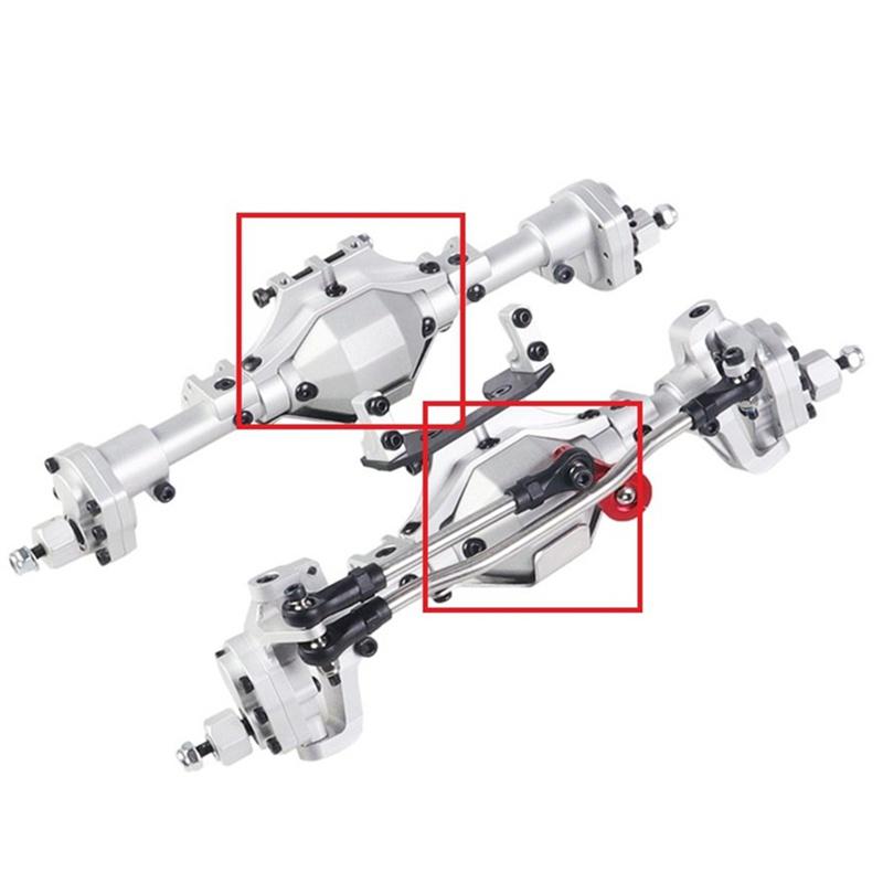 Vỏ bọc trục bánh răng trước/sau bằng kim loại cho xe điều khiển từ xa 1/10 Crawler Axial SCX10 I II 90046