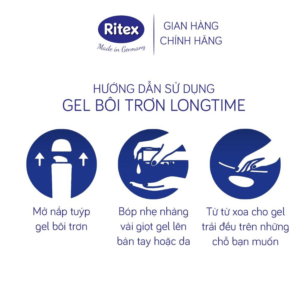Gel bôi trơn Ritex Long time kéo dài thời gian, tuýp 60ml- RGL001