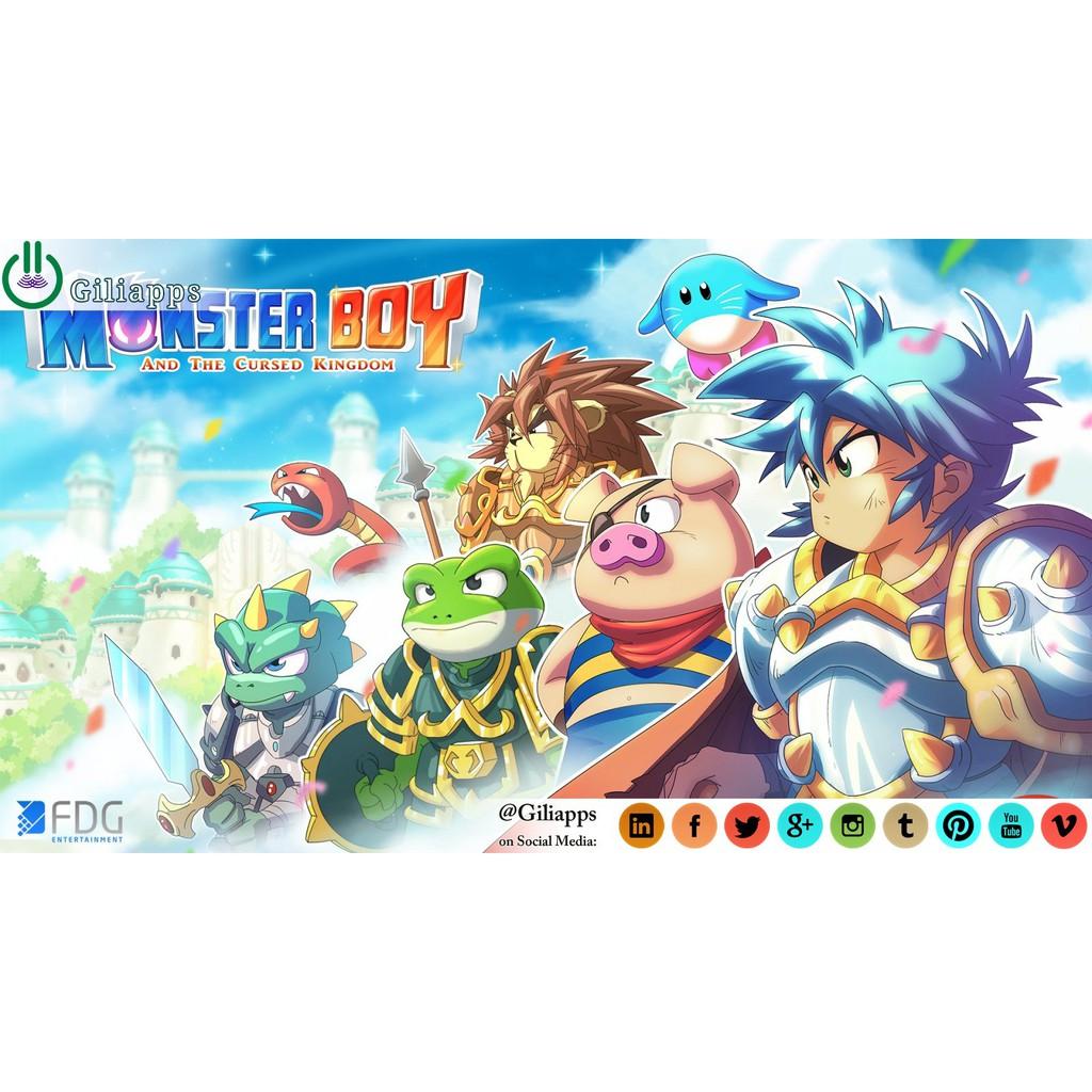 Máy Chơi Game Nintendo Switch Lite + Game Nintendo - Monster Boy And The Cursed Kingdom - Hàng Nhập Khẩu