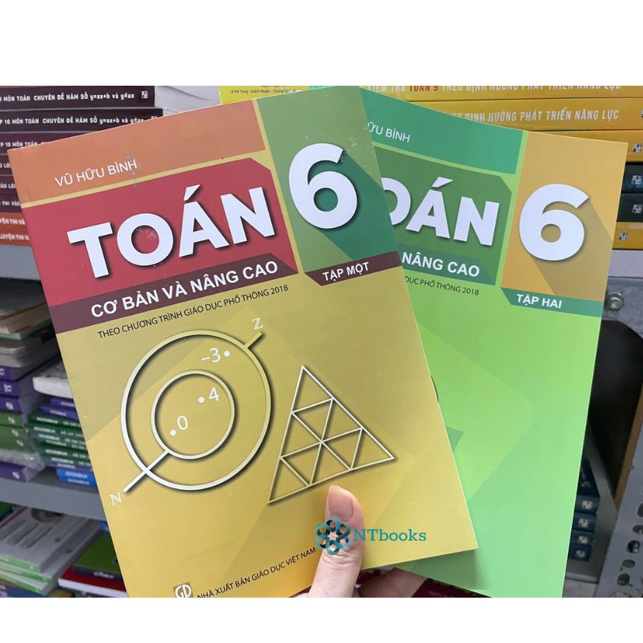 Combo 2 cuốn sách Toán 6 Cơ Bản Và Nâng Cao Tập 1 + Tập 2