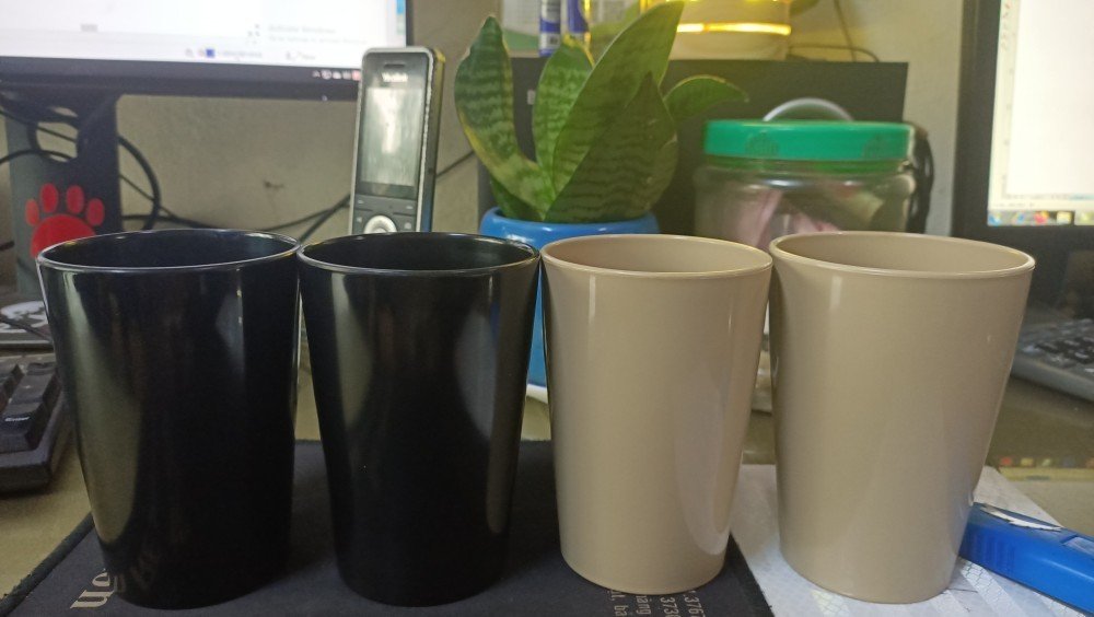 Cốc Phíp, Ly Nhựa Cao Cấp Melamine Đồ Nhà Hàng Nhà Bếp Màu Đen Sang Trọng