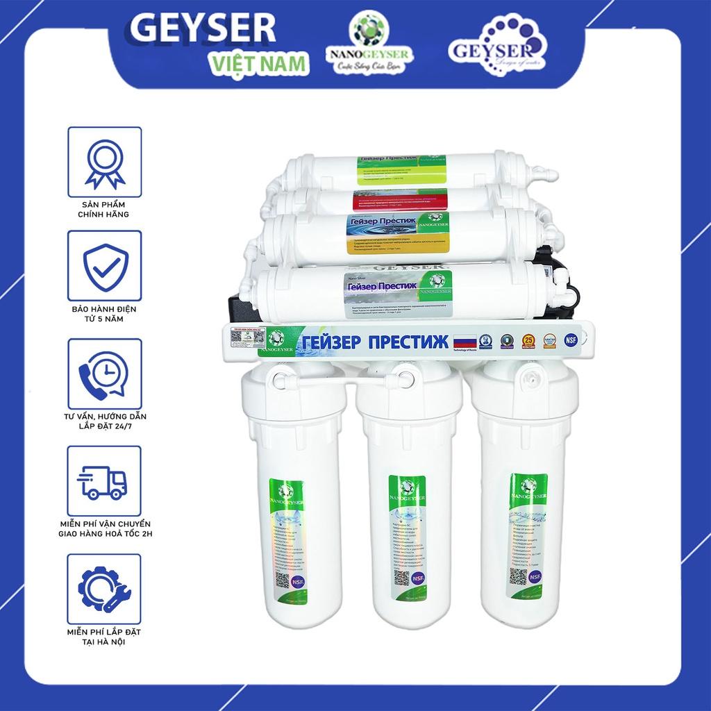 Máy lọc nước RO Geyser ECO 8 Cấp lọc, Tặng kèm Vòi 304 Không Chì & Bộ phụ kiện trị giá 399k