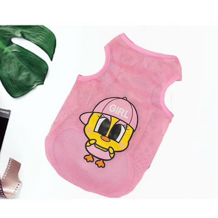 ÁO LƯỚI HỒNG MÁT MẺ TỪ 1.5-10KG CHO CHÓ MÈO