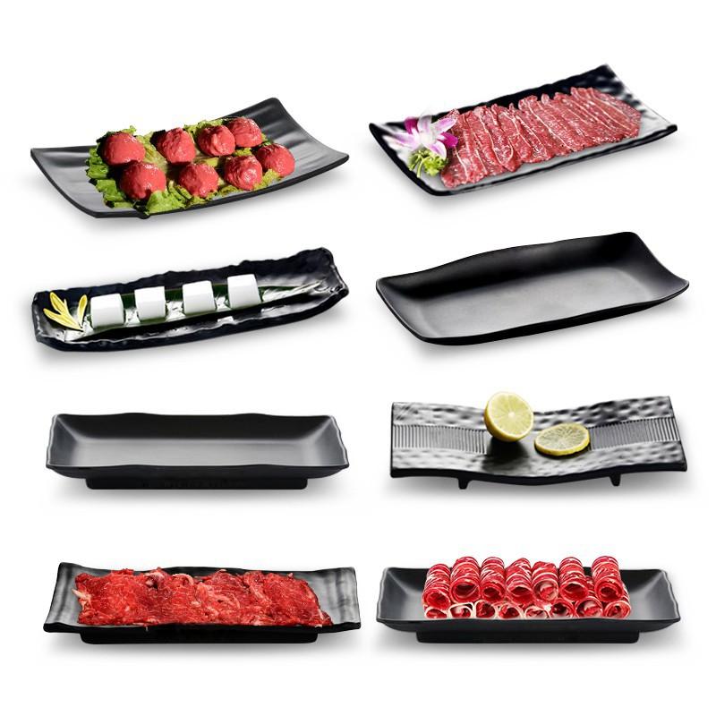 Dĩa Hình Chữ Nhật W19 Đĩa Để Thịt Nướng BBQ - Duonghieu6789