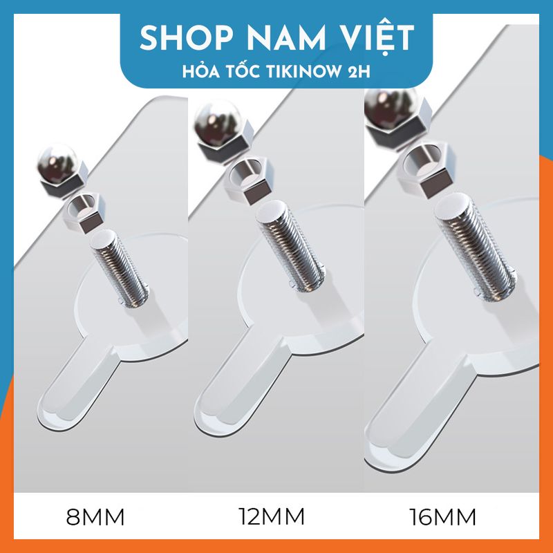 Set 2 Miếng Dán Bulong Ốc Vít, Treo Kệ, Treo Tranh Không Khoan Tường