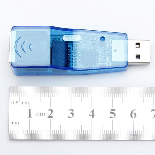 Blue USB 2.0 Ethernet 10/100 Network LAN RJ45 Adapter Card