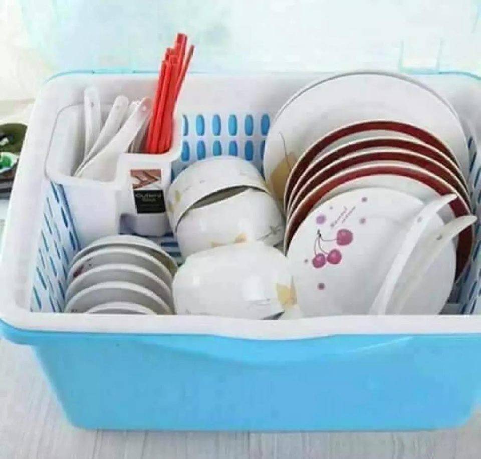 Kệ Đựng Chén Dĩa Đa Năng có nắp 5568