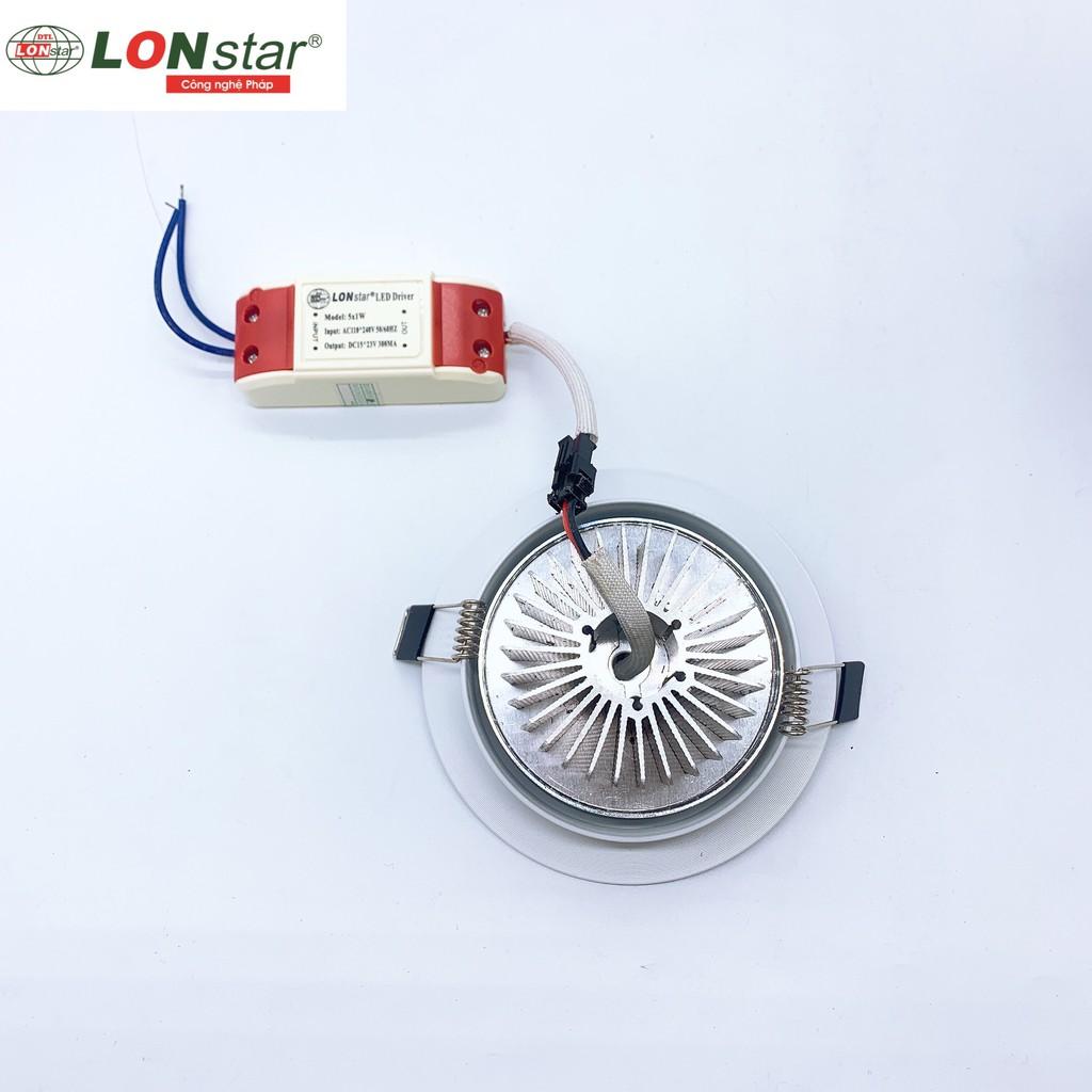 Đèn âm trần mắt ếch led 5W - lỗ khoét 90mm Thương hiệu LONstar