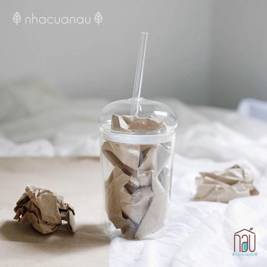 Cốc thuỷ tinh, sứ 400ml; rất tiện lợi dùng uống trà sữa, nước...