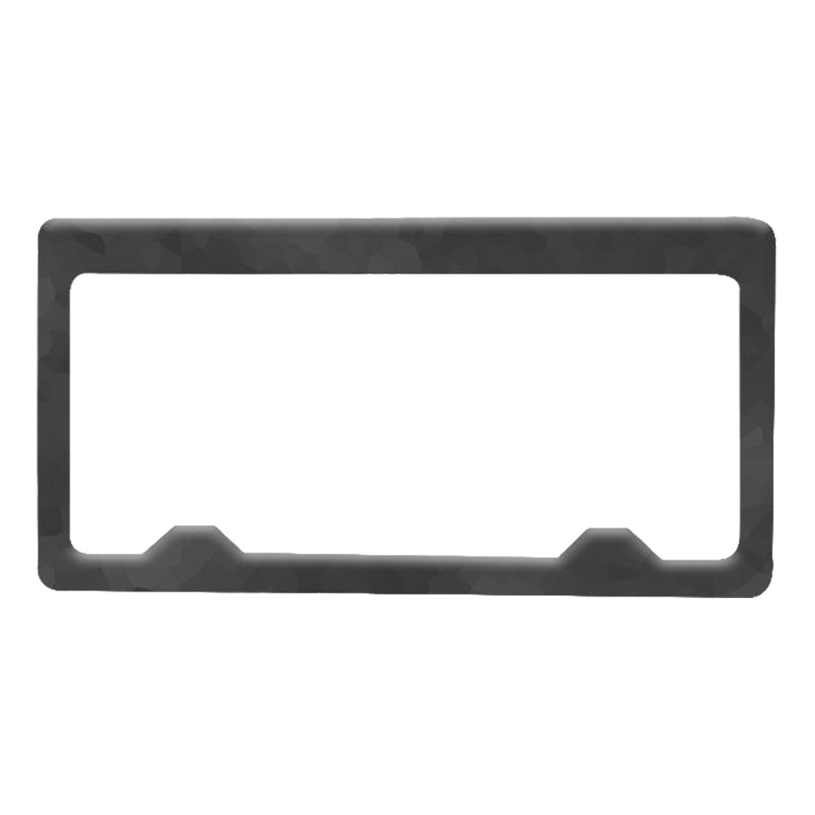 Car Tag Holder Hardware Kit Universal Black Carbon Bracket License Plate Frame Front and Rear Mounting