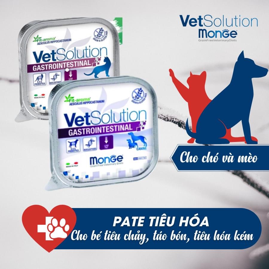 Pate giảm tiêu chảy, rối loạn tiêu hóa trên chó mèo