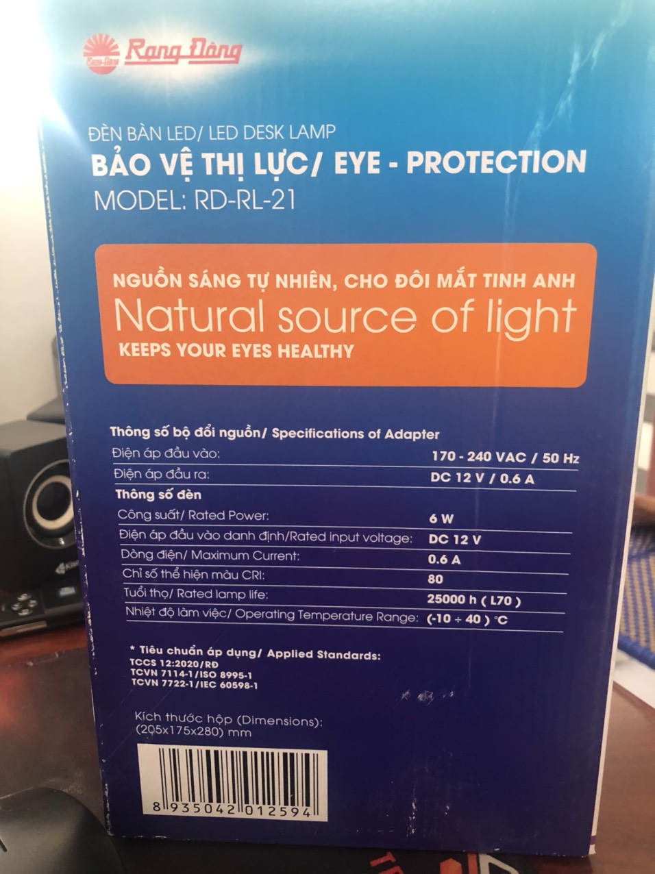 Đèn bàn LED Rạng Đông 6W RD-RL-21.LED 3 Chế độ Ánh sáng