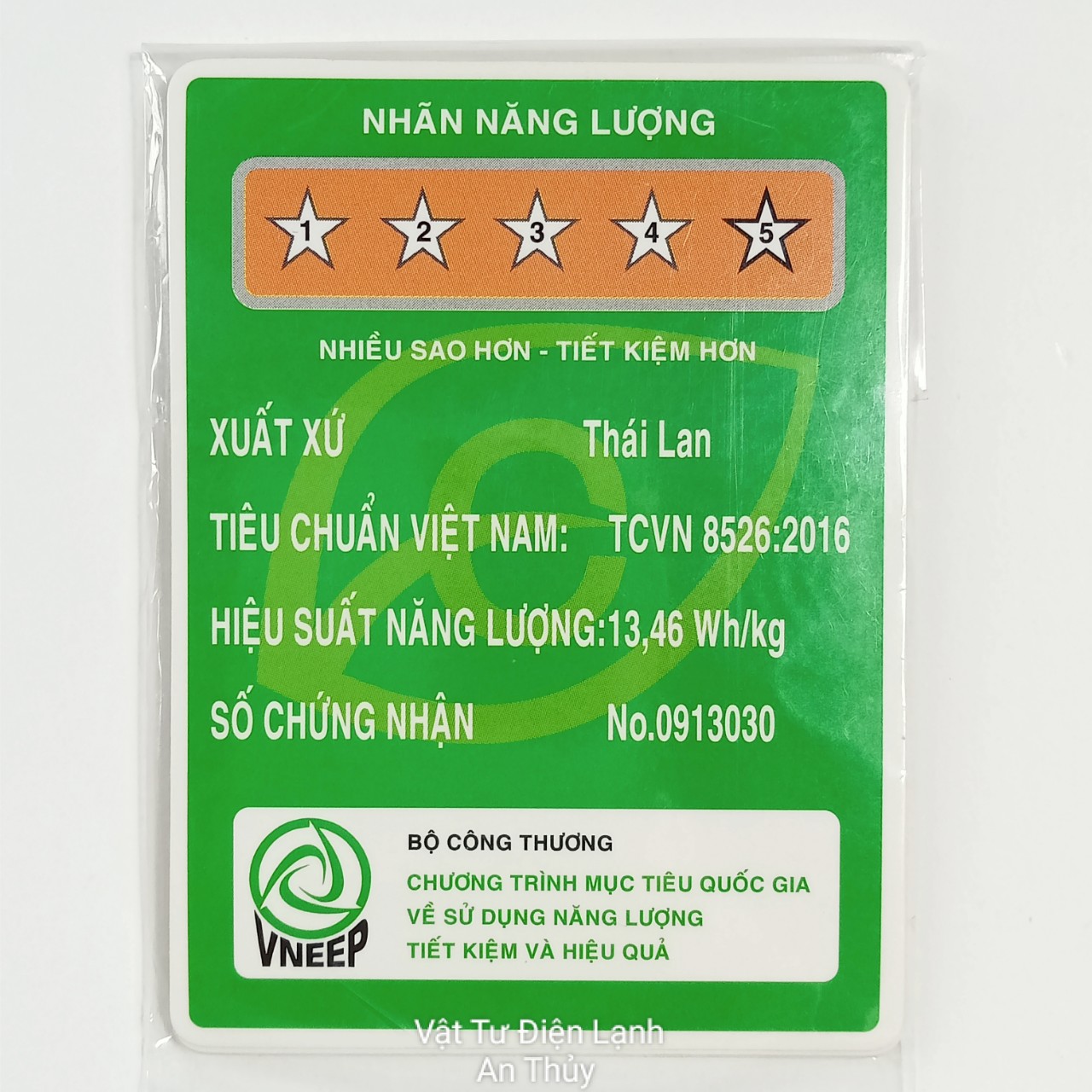 Combo 10 tem dán năng lượng Thái Lan bé - Tem tiết kiệm năng lượng, Tem nhãn năng lượng, Tem trang trí máy lạnh tủ lạnh