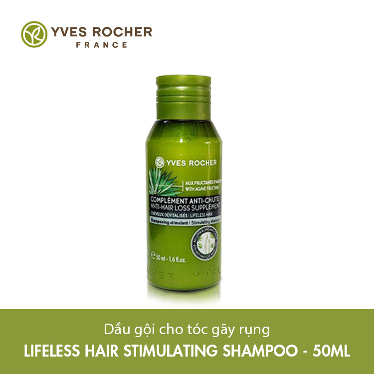 Dầu Gội Dành Cho Tóc Gãy Rụng Mini Yves Rocher Lifeless Hair Stimulating Shampoo 50ml