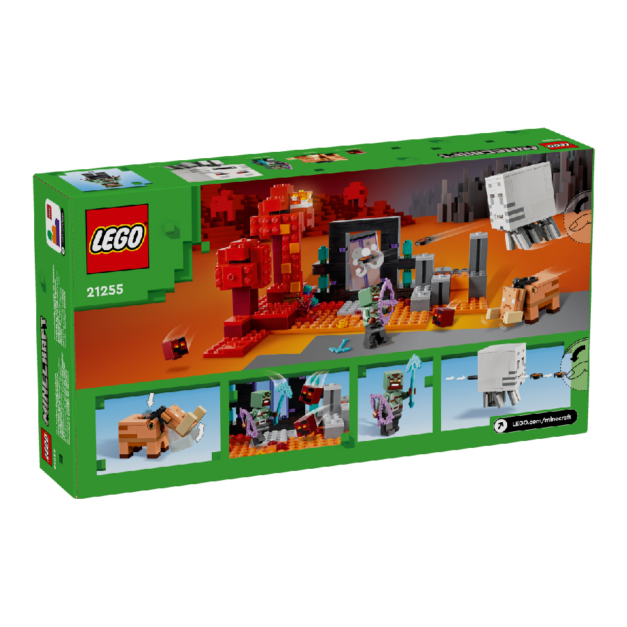 Đồ Chơi Lắp Ráp Cuộc Phục Kích Cổng Địa Ngục Nether LEGO MINECRAFT 21255 (352 chi tiết)