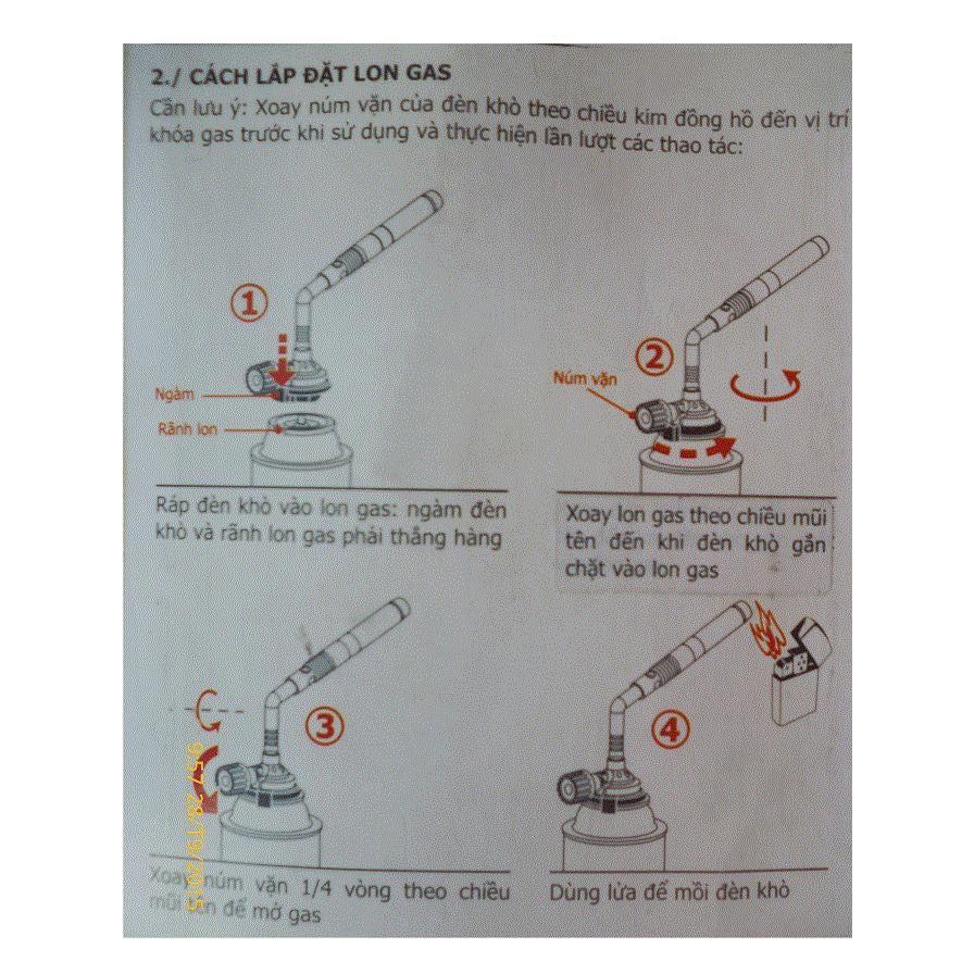 Máy khò gas cầm tay - Đèn Khò Hàn Kovea Kt-2104 + 2 Que Hàn và bột hàn Cao Cấp