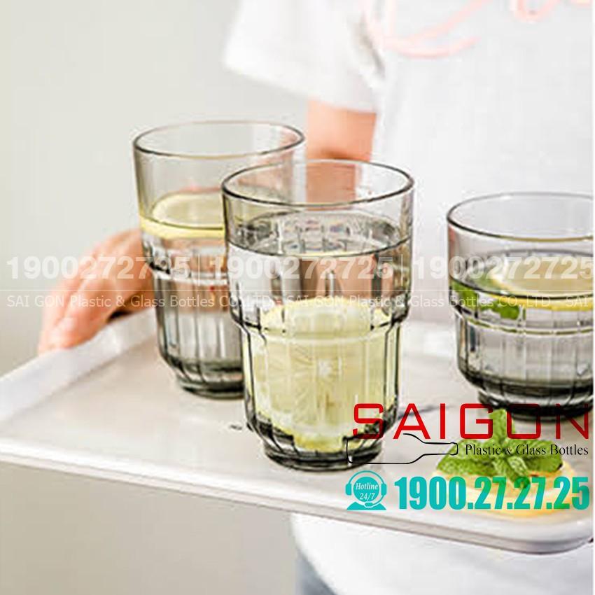 Ly Thủy Tinh Cường Lực LinQ Grey Beverage 266ml | 355ml | 414ml , Tùy Chọn Dung Tích