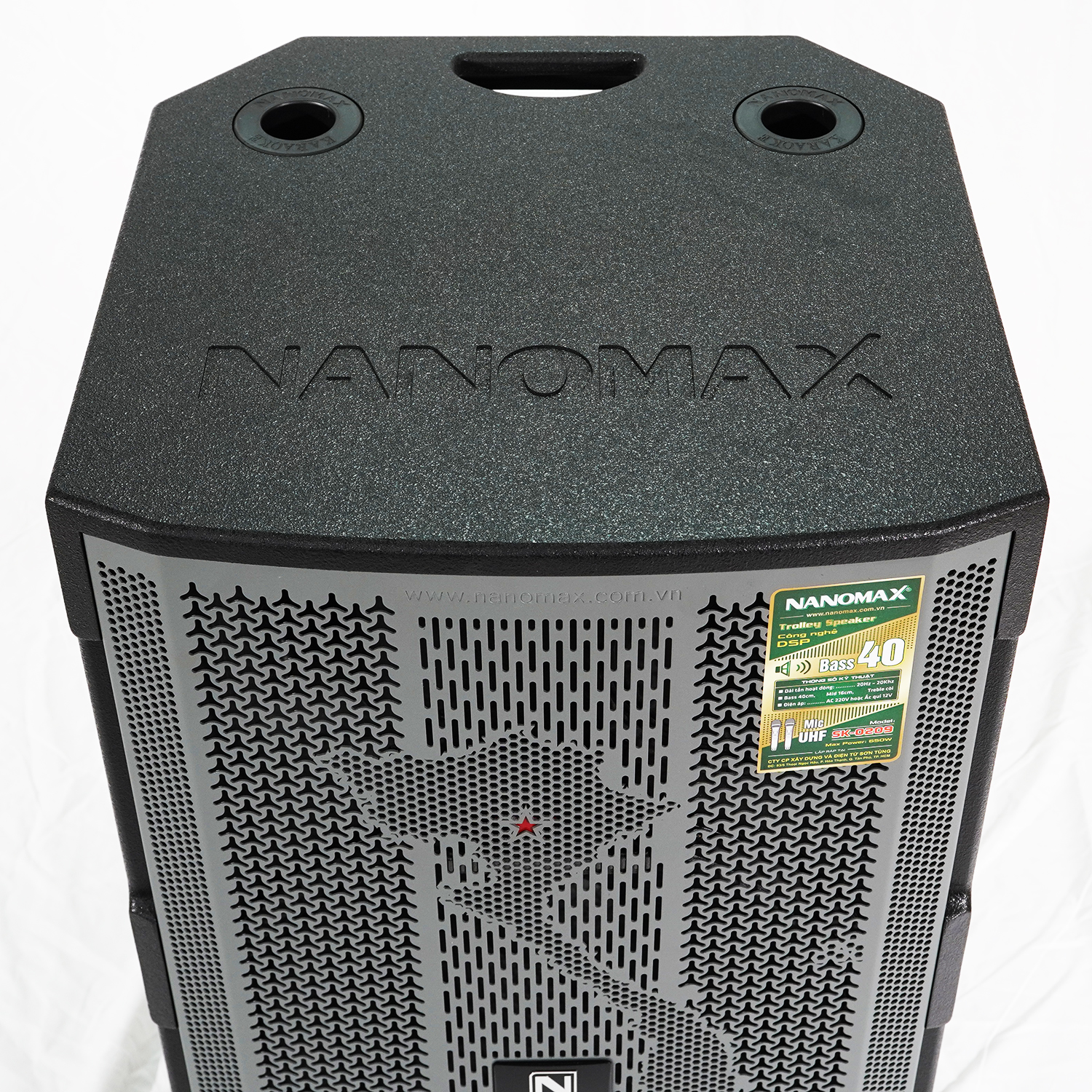 Loa Kéo Công Suất Lớn Nanomax SK-0209 Bass 4 Tấc 40cm Công Suất 650w Karaoke Bluetooth Hàng Chính Hãng