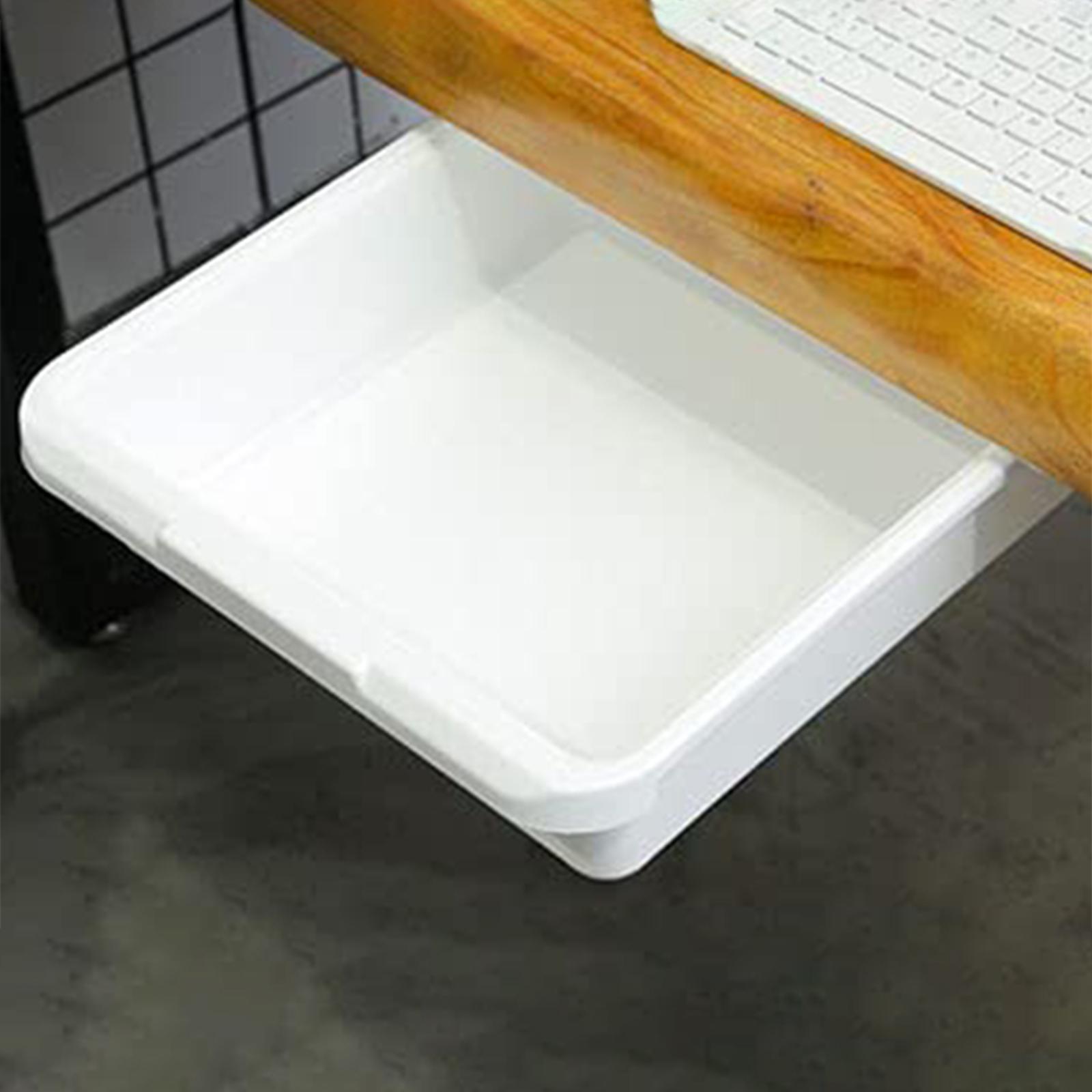 Hidden Under Desk Drawer Organizer Self-Adhesive for Kitchen Home Bedroom