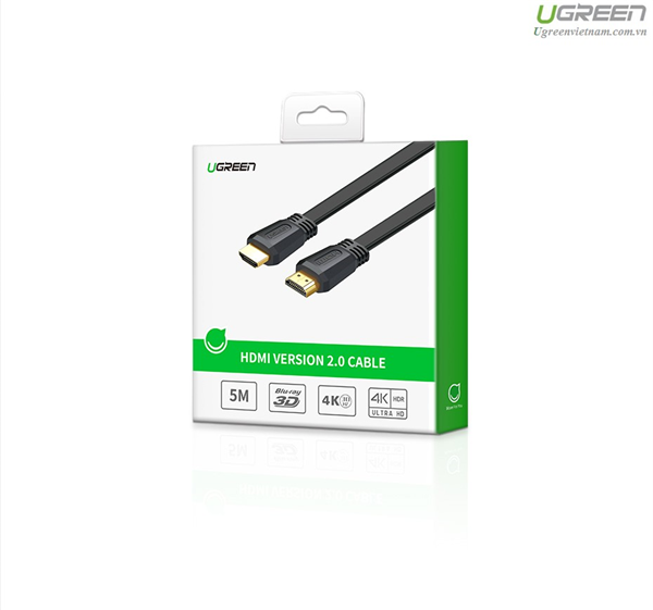 Cáp HDMI 2.0 dẹt dài 1,5m Ugreen 50819 - Hàng chính hãng