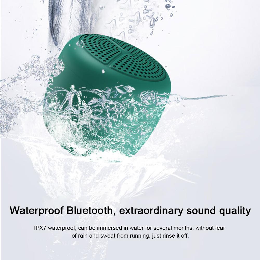 Loa bluetooth không thấm nước tay cầm tay di động mini tws loa bluetooth ipx6 chạy bơi thể thao ngoài trời, hỗ trợ thẻ tf Color: green Woofer Size/Full-Range Size: bluetooth speakers