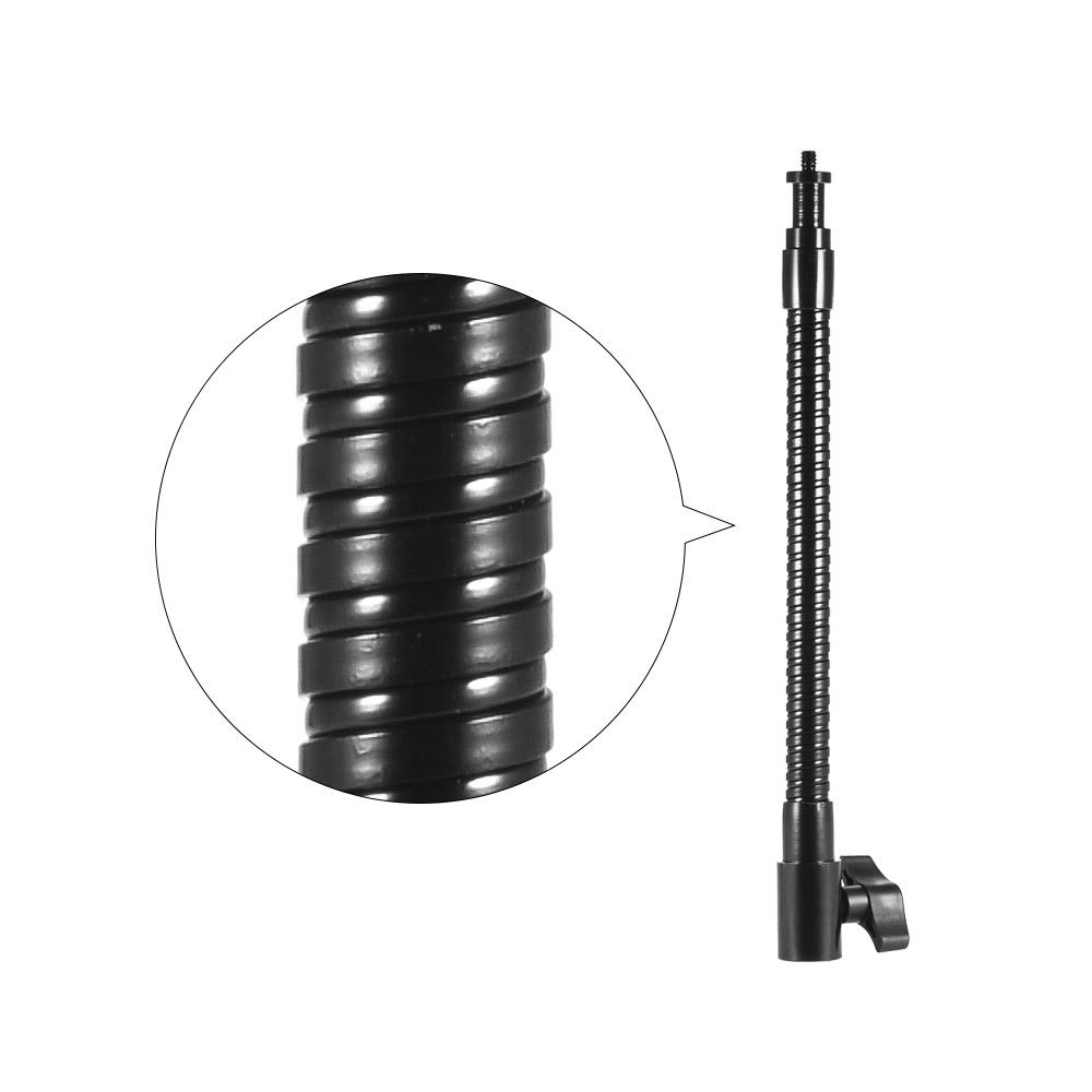 Ống mở rộng kim loại linh hoạt 26,5cm / 10,4 inch với đầu nối vít 1/4 "để mở rộng ánh sáng LED khác nhau