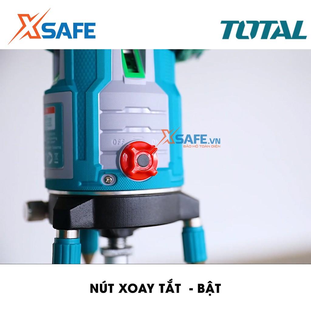 Máy đo mức cân bằng tia lade TOTAL TLL305205 Phạm vi làm việc 0 ~ 20 m, thước ke góc 1 tia ngang, 4 tia dọc