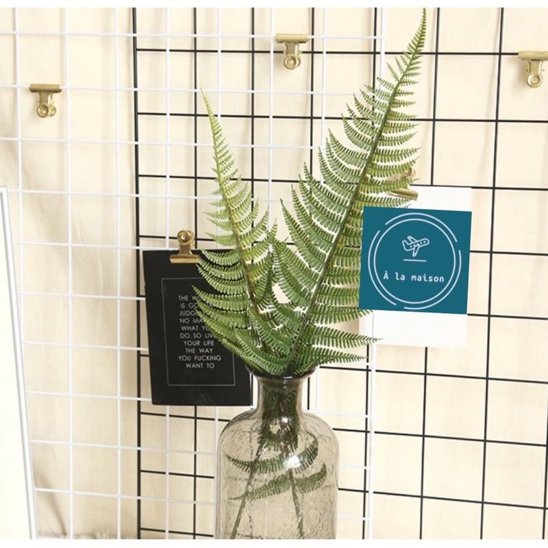 Cành lá dương sỉ trang trí cao 47cm màu xanh sinh động đẹp mắt