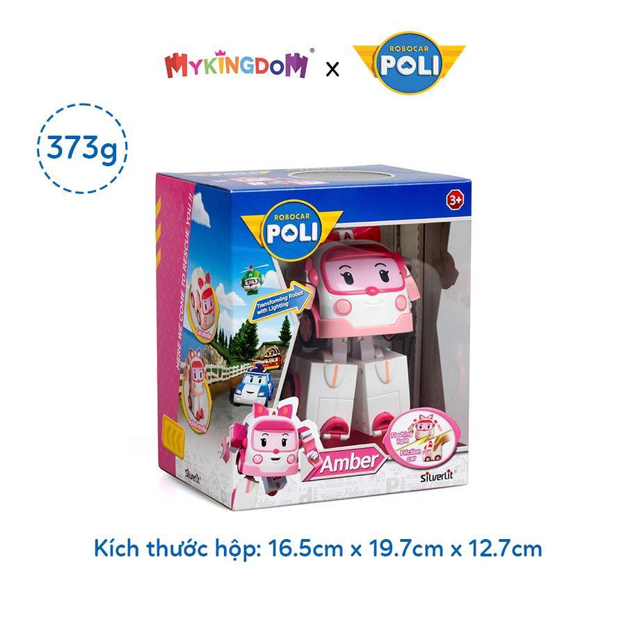 Đồ Chơi Robot Biến Hình Xe Cứu Thương Amber Có Chạy Trớn &amp; Ánh Sáng ROBOCAR POLI 83095