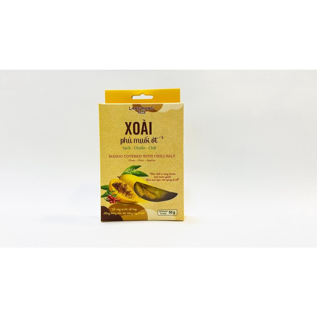 Xoài phủ muối ớt Langbiang Food, 50g, hộp