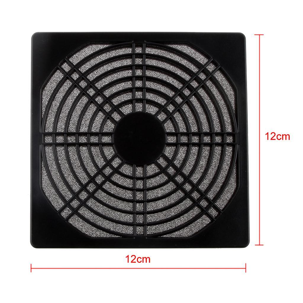 12cm Axial Fan Dust Filter Guard Grill Protector Cover Case for PC Computer