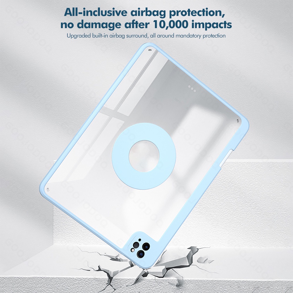 A5674 - Bao da máy nâng cấp dành cho IPad 9th 8th Gen 10.2 Air 4/5 Pro 11 Có thể tháo rời từ tính với hộp đựng bút chì