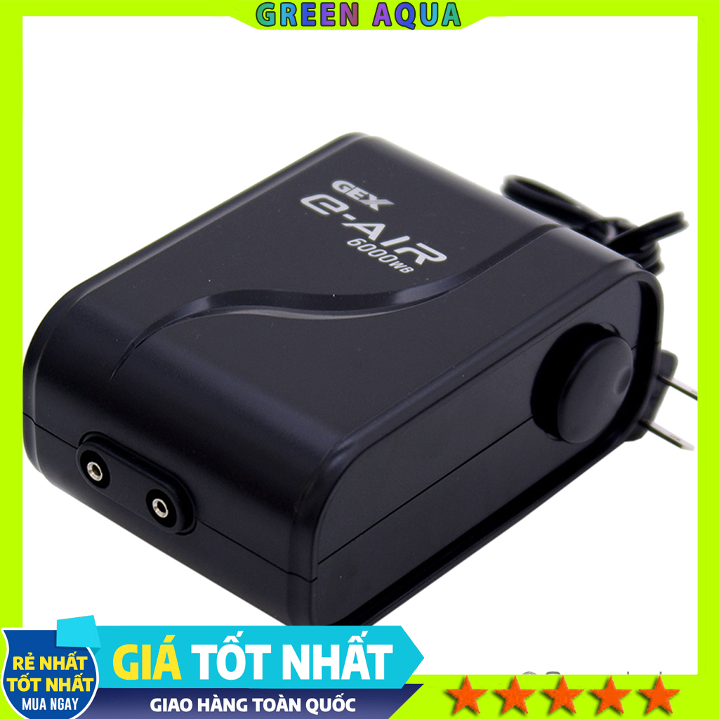 GEX - E-Air Pump 6000WB | Máy bơm sủi Oxy siêu êm cho hồ cá cảnh thuỷ sinh, hồ cá biển