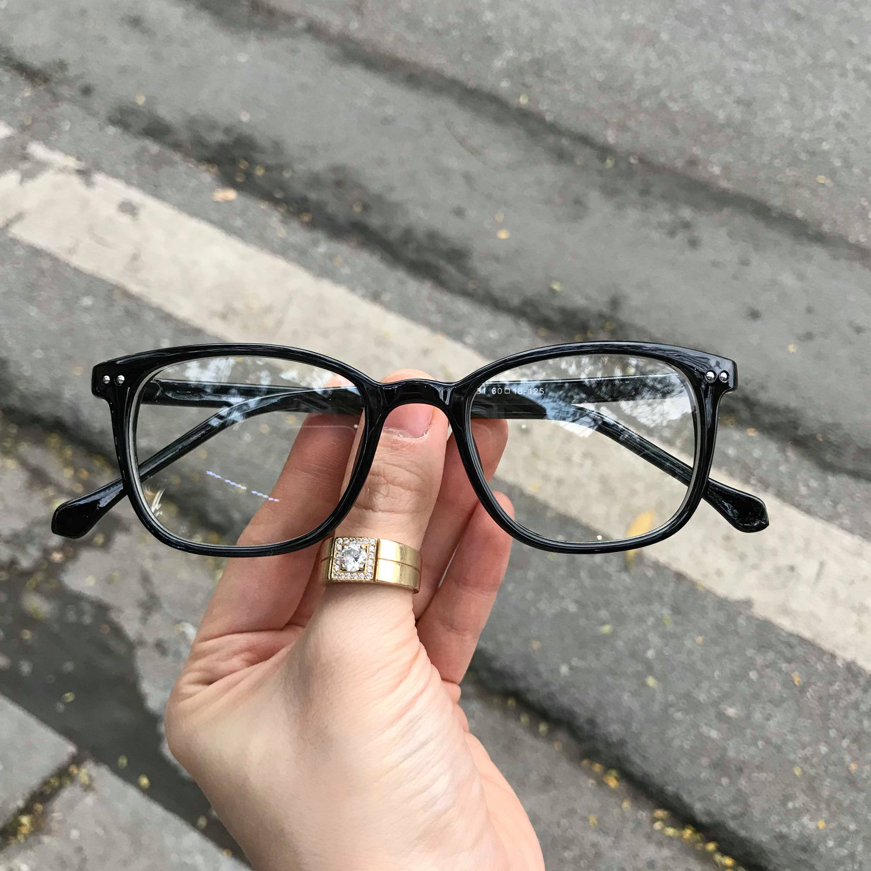 Kính gọng Mắt vuông nhựa ulzzang Twodot