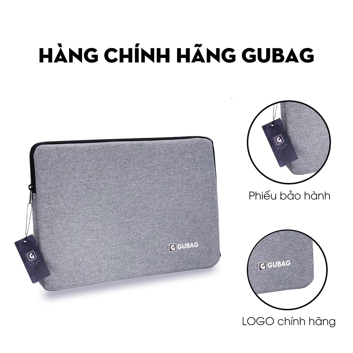 Túi chống sốc laptop GuBag cao cấp, túi chống sốc macbook pro, air chống nước, bền đẹp