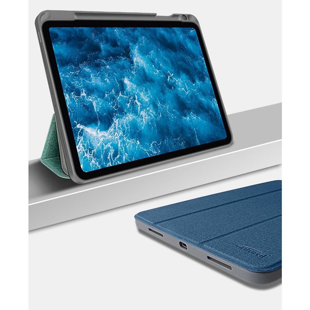 Bao da cho iPad 7/8/9 10.2inch, Air1/2/9.7inch, Air4/5/Pro 11, Gen 10 10.9inch 2022 Mutural Tailor dựng đứng có khay bút - hàng nhập khẩu