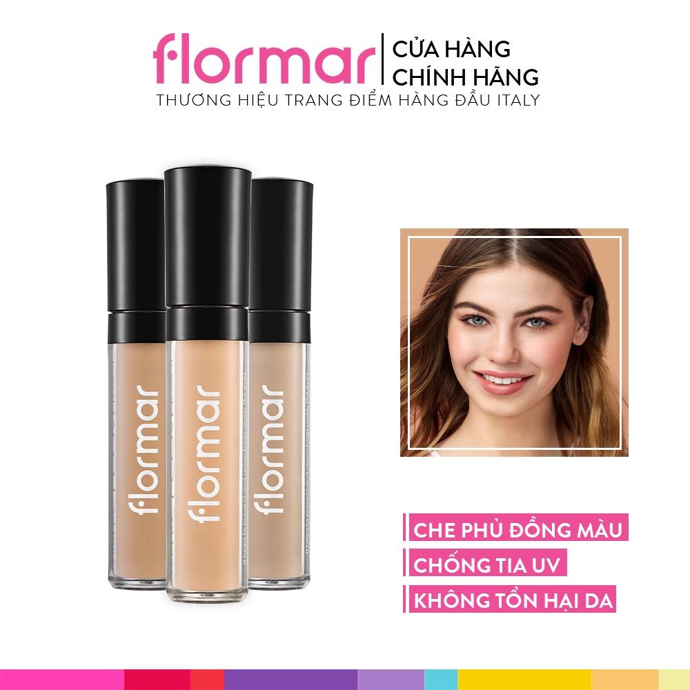 Kem Che Khuyết Điểm Flormar Perfect Coverage Liquid Concealer Giúp Đồng Đều Màu Da, Tạo Lớp Lót Trang Điểm 5ml